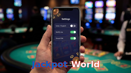 Game list for Jackpot World app section