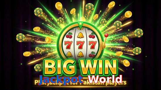 Big win animation on Jackpot World slot game